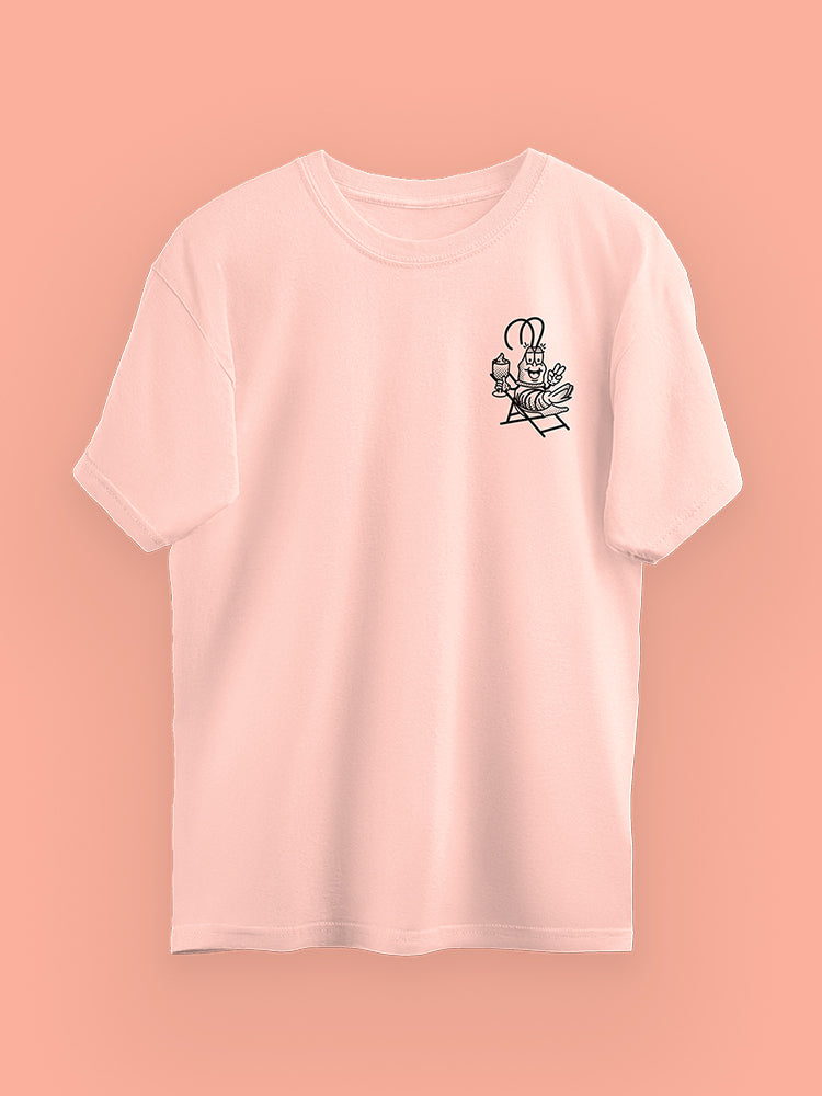 Prawn on the Lawn 10th Anniversary Limited Edition Cotton T-shirt (Pink)