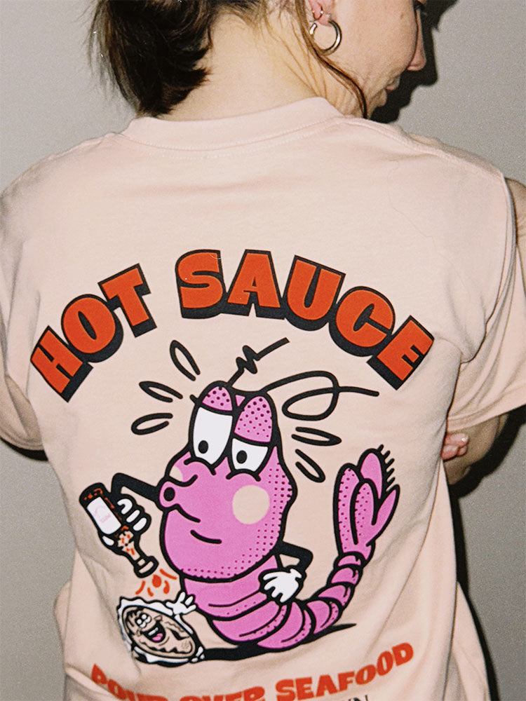Prawn on the Lawn Limited Edition Hot Sauce T-shirt + Mini Hot Sauce Bundle