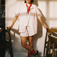 POTL x JAM Pink Scallop Limited Edition Linen Shirt