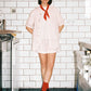 POTL x JAM Pink Scallop Limited Edition Linen Shirt