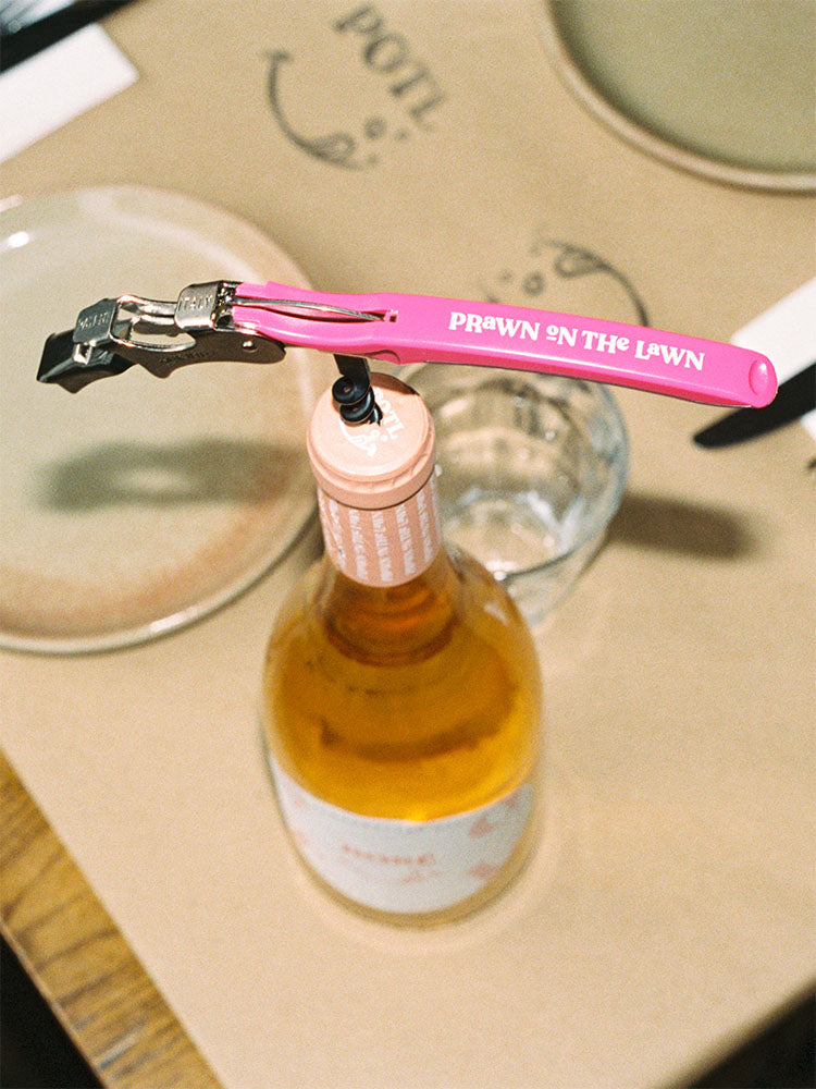 POTL Pink Corkscrew Bottle Opener