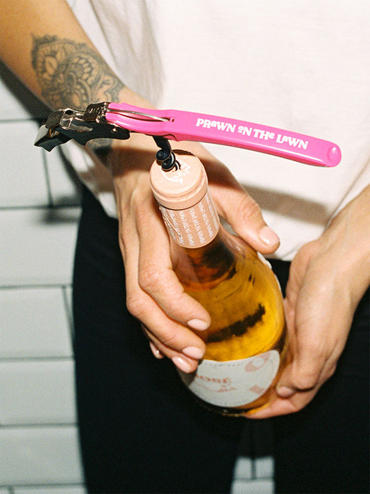 POTL Pink Corkscrew Bottle Opener