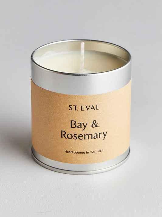 St Eval Candle Co. Bay and Rosemary Scented Tin Candle