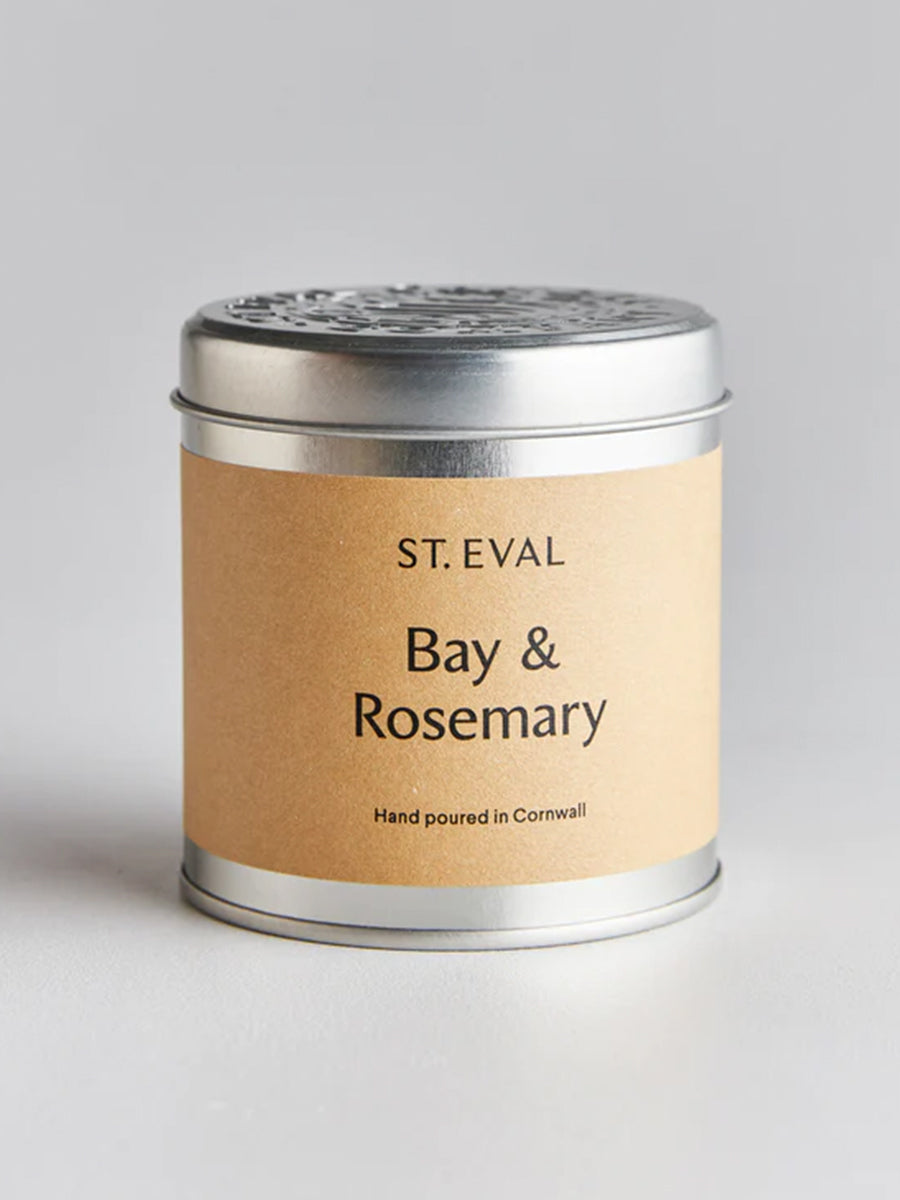 St Eval Candle Co. Bay and Rosemary Scented Tin Candle